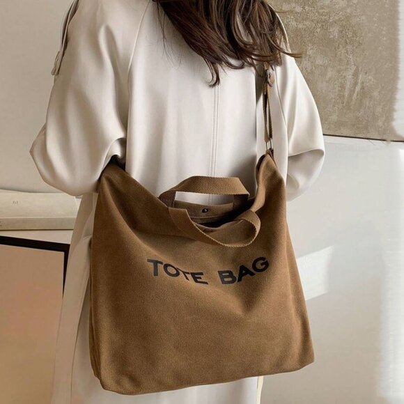 New LARGE TOTE BAG Brown 👜 - Picture 7 of 9